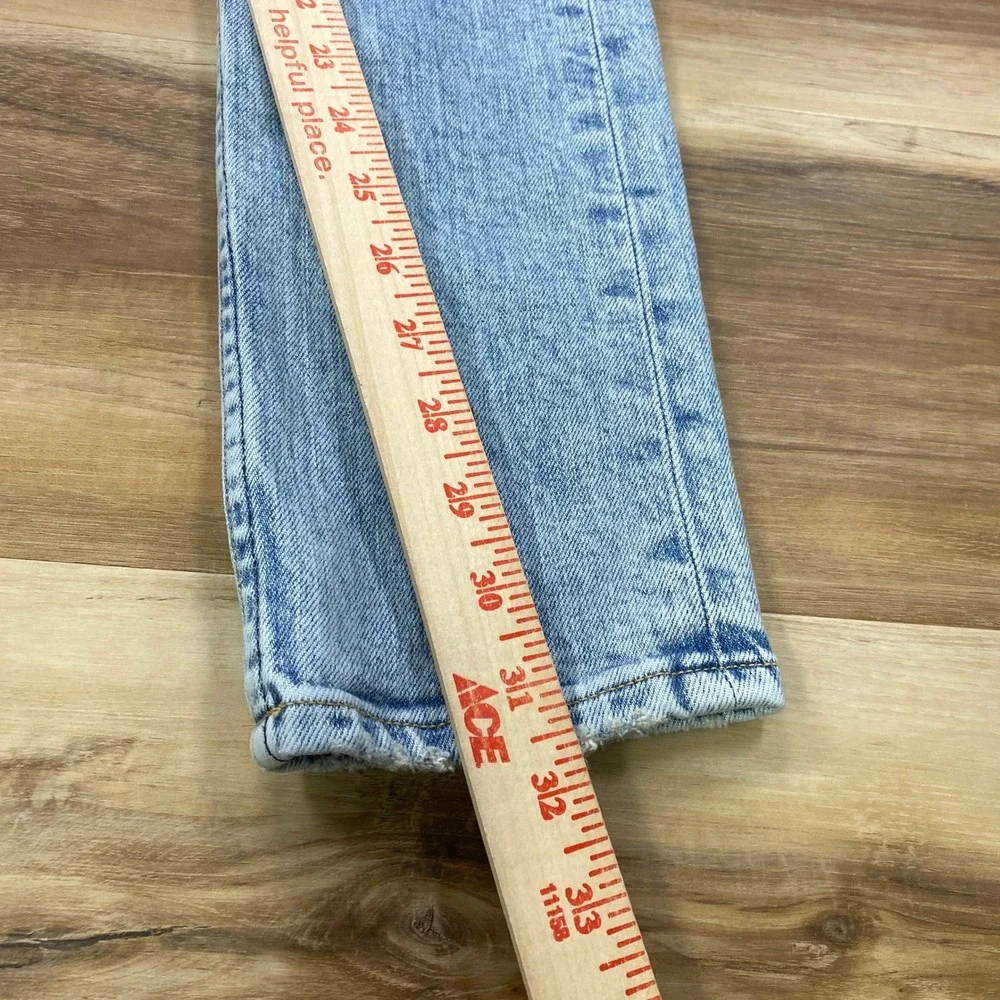 Rag & Bone Jeans Mens 30x32 Fit 1 Skinny Organic Cotton Sonora Light Blue Wash